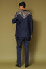 Midnight Navy Dori Embroidered Bandhgala Set