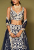 Midnight Navy Embroidered Georgette Lehenga Set
