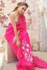 Kiara Advani in Fuchsia Pink Embroidered Silk Organza Saree