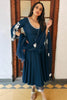 Sonakshi Sinha in Blue Embroidered Anarkali Set
