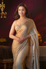 Shraddha Kapoor in Golden Beige Satin Organza Saree