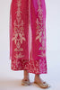 Fuchsia Pink Silk Organza Embroidered Kurta Set