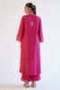 Fuchsia Pink Block Print Embroidered Kurta Set