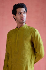 Faiz - Green Kurta Set