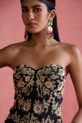 Yasmin - Black Saree Set