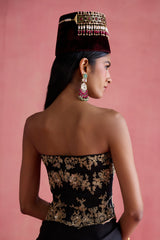 Yasmin - Black Saree Set
