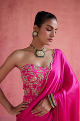 Yasmin - Fuchsia Saree Set