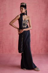 Yasmin - Black Saree Set