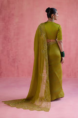 Naaz - Green Saree Set
