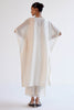 Ivory Chanderi Kaftan Set with Resham Embroidery