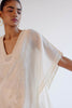 Ivory Chanderi Kaftan Set with Resham Embroidery