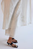 Ivory Chanderi Kaftan Set with Resham Embroidery