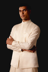 Ivory Summer Tussar Bundi Set