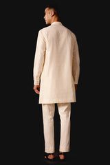Ivory Summer Tussar Bundi Set