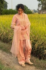 Sara Ali Khan in Inaya - Blush Pink Farshi Salwar Set