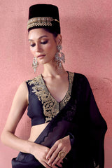 Zohra - Black Saree Set