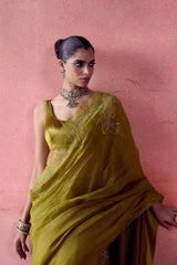 Naaz - Green Saree Set