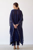 Navy Ivory Chanderi Kaftan Set