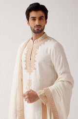 Ivory Embroidered Stole