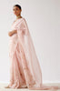 Rashmika Mandanna in Baby Pink Embroidered Organza Saree