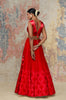 Priya Banerjee in Red Organza Lehenga Set