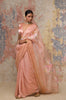 Kajol Devgan in Blush Pink Hand-Painted Organza Saree