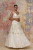 Ivory Silk Organza Lehenga Set