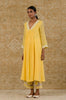 Alia Bhatt in YELLOW CHANDERI KURTA SET