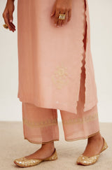 Baby Pink Dori Embroidered Kurta Set