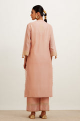 Baby Pink Dori Embroidered Kurta Set