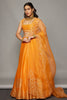 Sara Ali Khan In Orange Hand Block Print Lehenga Set