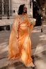 Masoom Minawala in Orange Embroidered Georgette Organza Saree