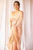 Kajol Devgan in Blush Pink Hand-Painted Organza Saree