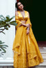 Sanjana Batra In Mustard Organza Lehenga Set