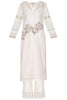 Off-White Chanderi Kurta with Shantoon Pallazo - devnaagri