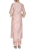 Light Pink Chanderi Kurta With Pants - devnaagri