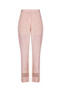Light Pink Chanderi Kurta With Pants - devnaagri