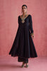 Gulnaz - Black Anarkali & Khada Dupatta Set