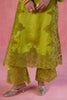 Green Raw Silk Satin Dori Embroidered Kurta Set