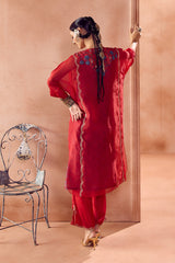 Maroon Kaftan Set