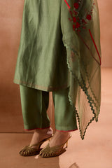 Green Kurta Set
