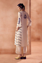 Ivory/Blue Kurta Set (RTS)
