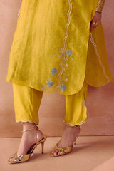 Mustard Kaftan Set