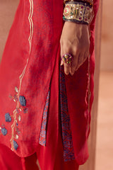 Maroon Kaftan Set