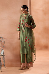 Green Kurta Set