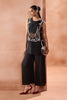 Black Short Kurta Pallazo Set