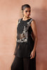 Black Short Kurta Pallazo Set