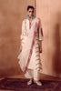 Ivory/ Red Kurta Set