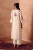 Ivory/ Red Kurta Set