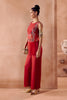 Maroon Short Kurta Pallazo Set